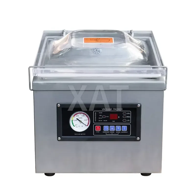 Industrial Stainless Steel Automatic Vacuum Sealing Machine for Food Meat Vegetable Seafood Commercial Packaging Equipment