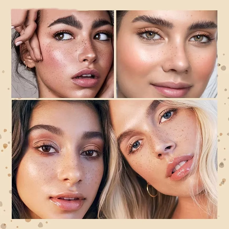 1PC Natural Fake Freckles Pen Waterproof Face Brown Eyeliner Dot Spot Pen Makeup Waterproof Dot Spot Pen Pretend Makeup Tool