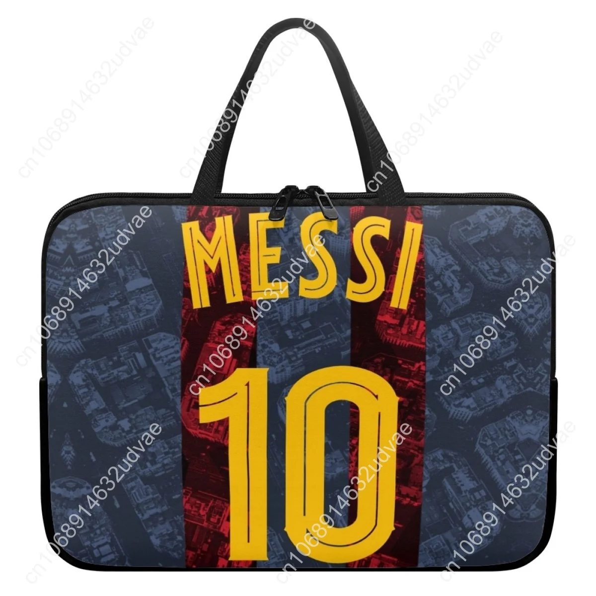 Afbeelding 3: Messi Voetbal Laptoptassen voor Dames Nummer 10, Reizen Universele Draagbare Tablet Tas Merkontwerp Computer PC Carry Cover Pouch