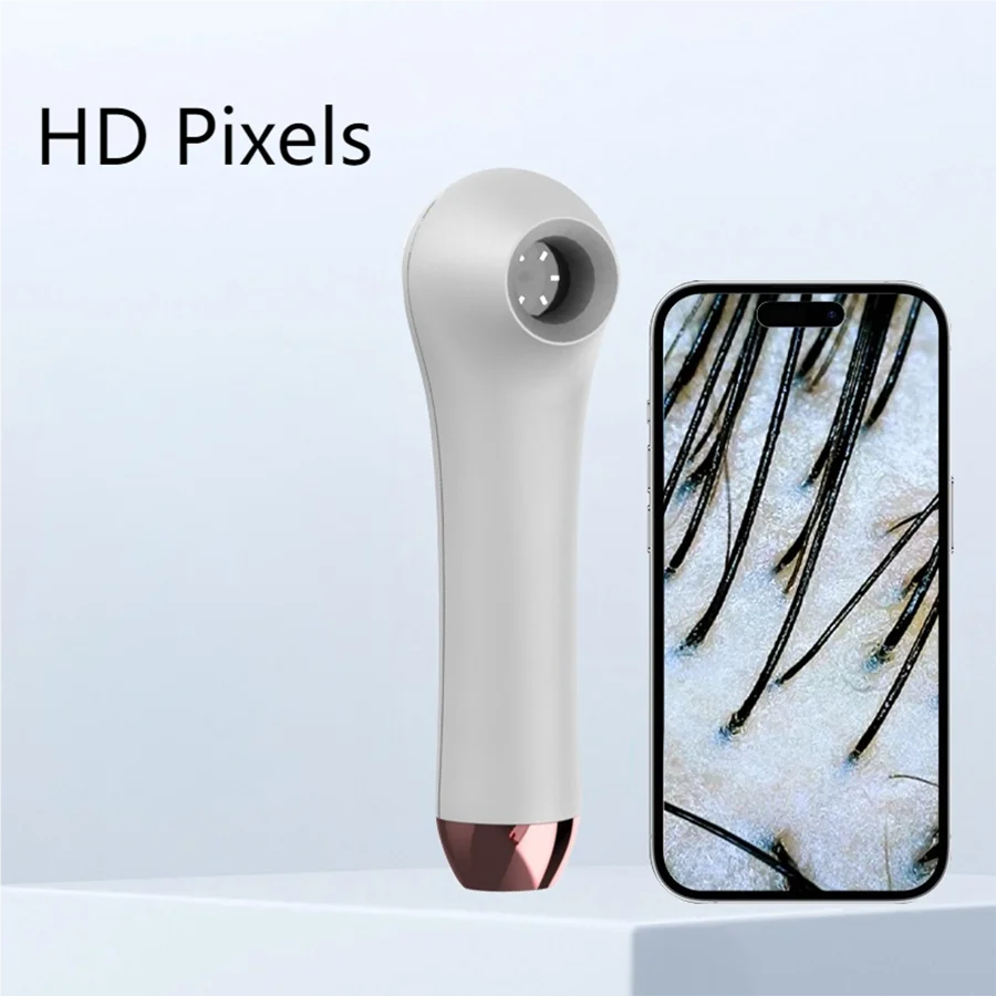 เครื่องวิเคราะห์หนังศีรษะแบบพกพา HD กันน้ำ ตรวจสุขภาพผิว สำหรับใช้ในบ้านและร้านเสริมสวย