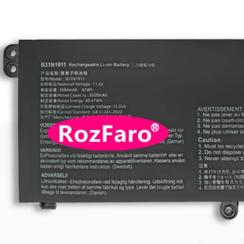 B31N1911 بطارية ل Asus VivoBook 15 F1502Z F1502ZA M1502I M1502IA M1502Q M1502QA M1502Y M1502YA X1502V X1502VA X1502Z R1502Q