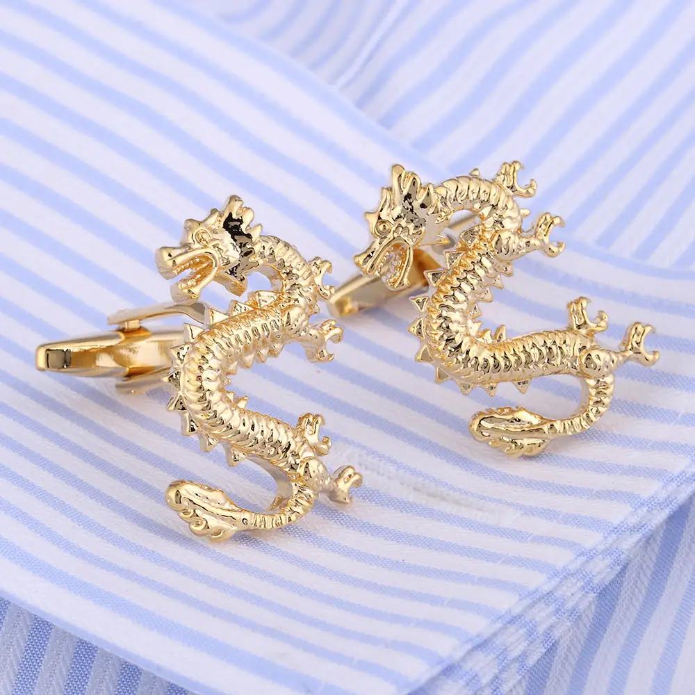 VAGULA High Quality Cufflinks Wedding Suit Shirt Buttons Gemelos Designer Dragon Cuff links 211