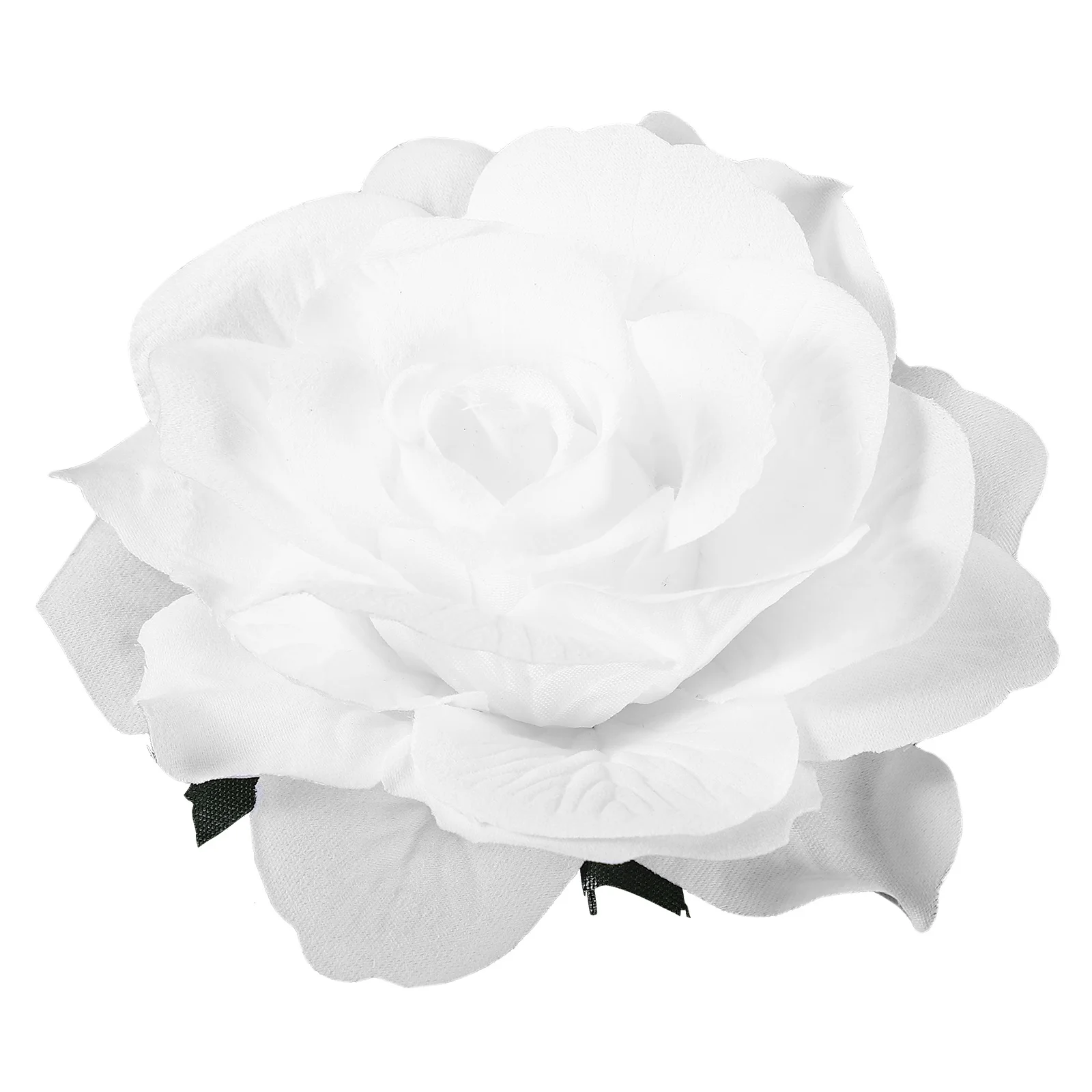 1pcs Big Flower Hair Clip Flower Hairpin Rose Hair Clips For Women Brooch Pin Design Party Wedding Decoration White