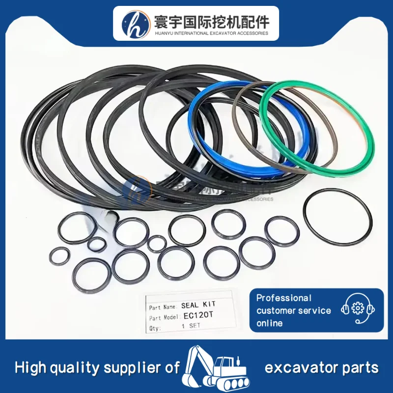 

EC120T EC140T Сальник EC150T EC155T Уплотнения молотка Полные комплекты уплотнений, совместимые с деталями гидравлического молотка
