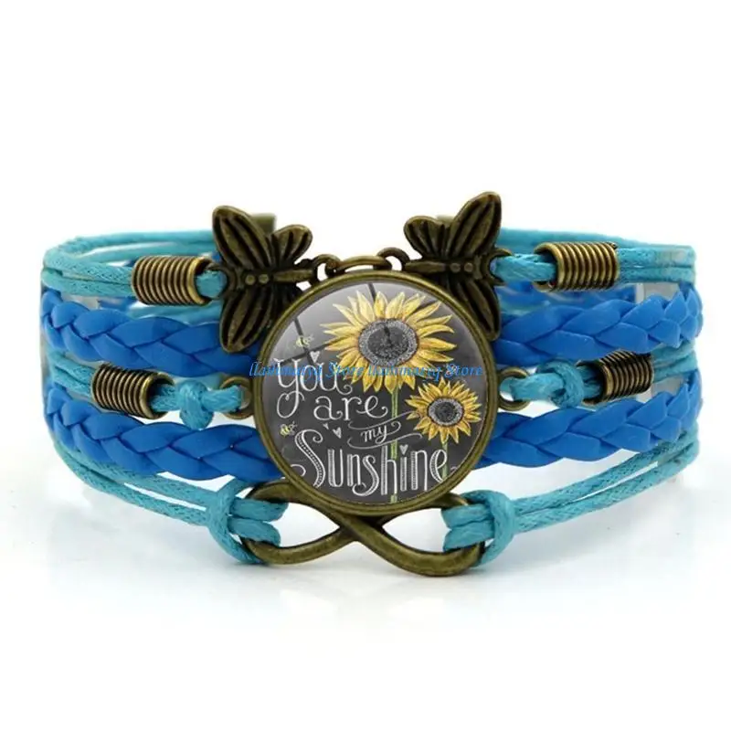 573B Wrap Bracelet Multilayer Leather Bracelet Bohemian Wristband Jewelry for Women Handmade Jewelry for Sister