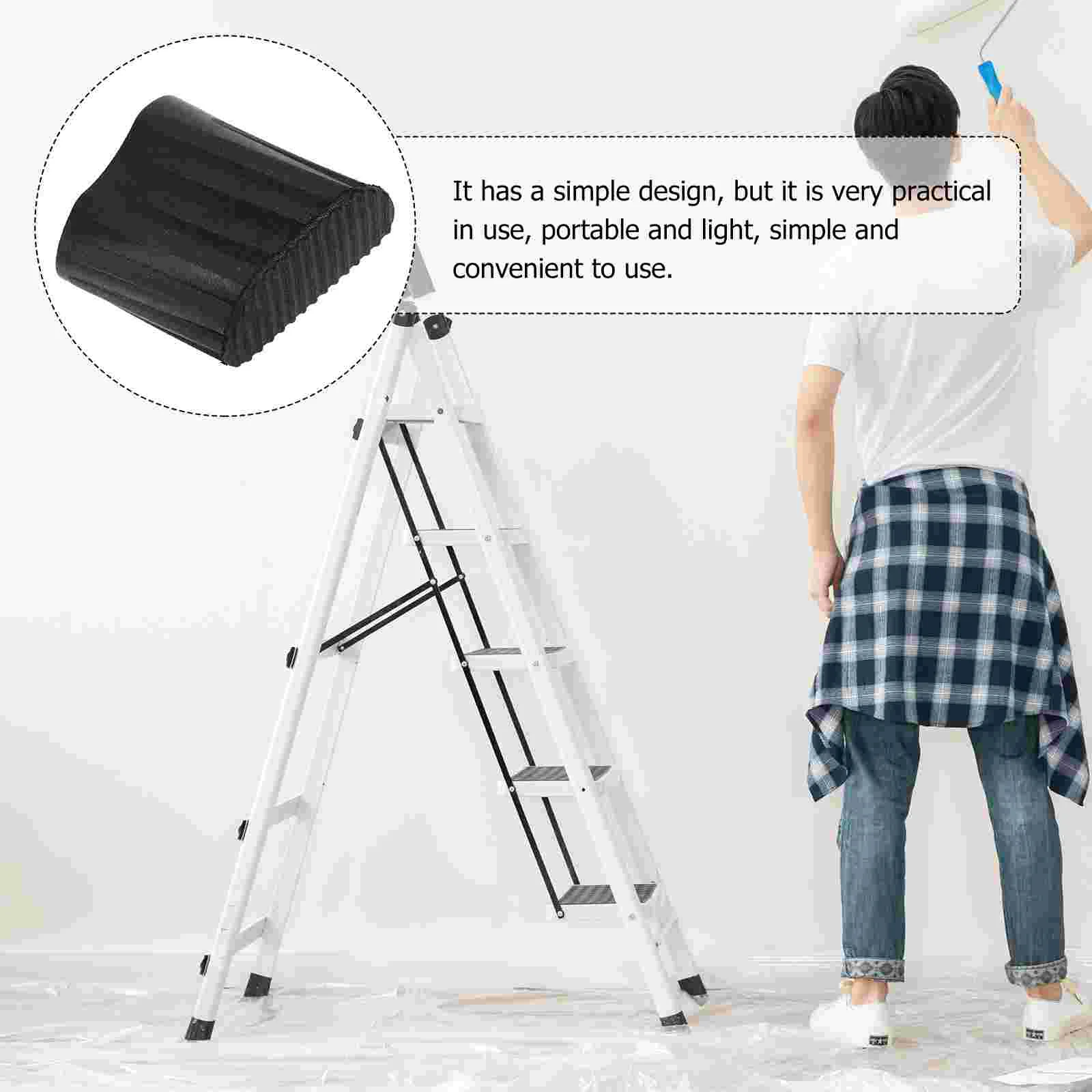 4 Pcs Telescopic Ladder Feet Step Covers Rubber Attic Pull down Non-slip Protector