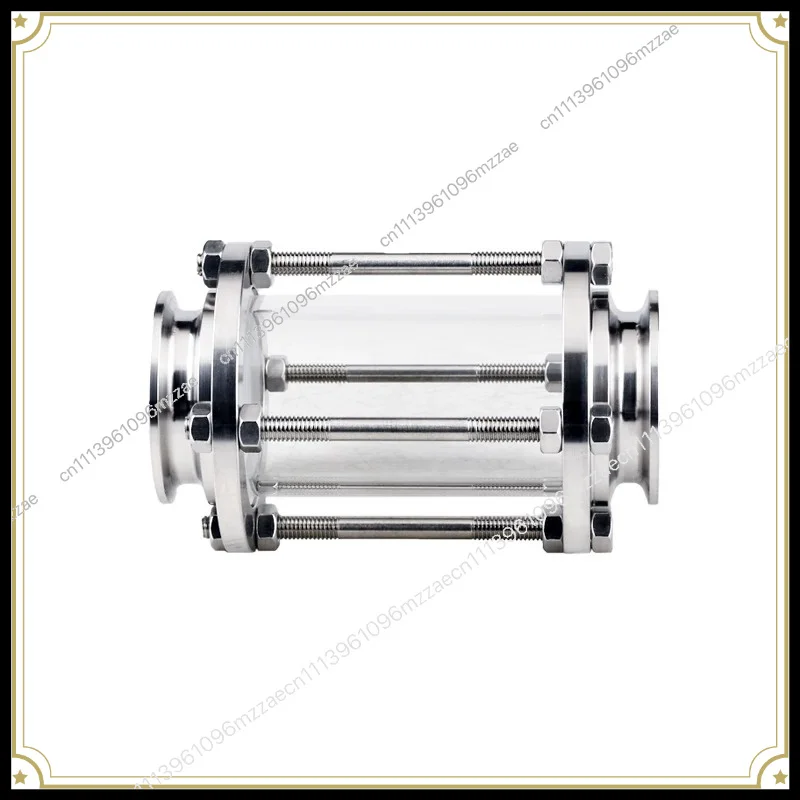 Quick-loading Glass Pipe Sight Glass 304 Stainless Steel Sanitary Grade 316 Clamp Type Straight-through Quick-contact Cup With