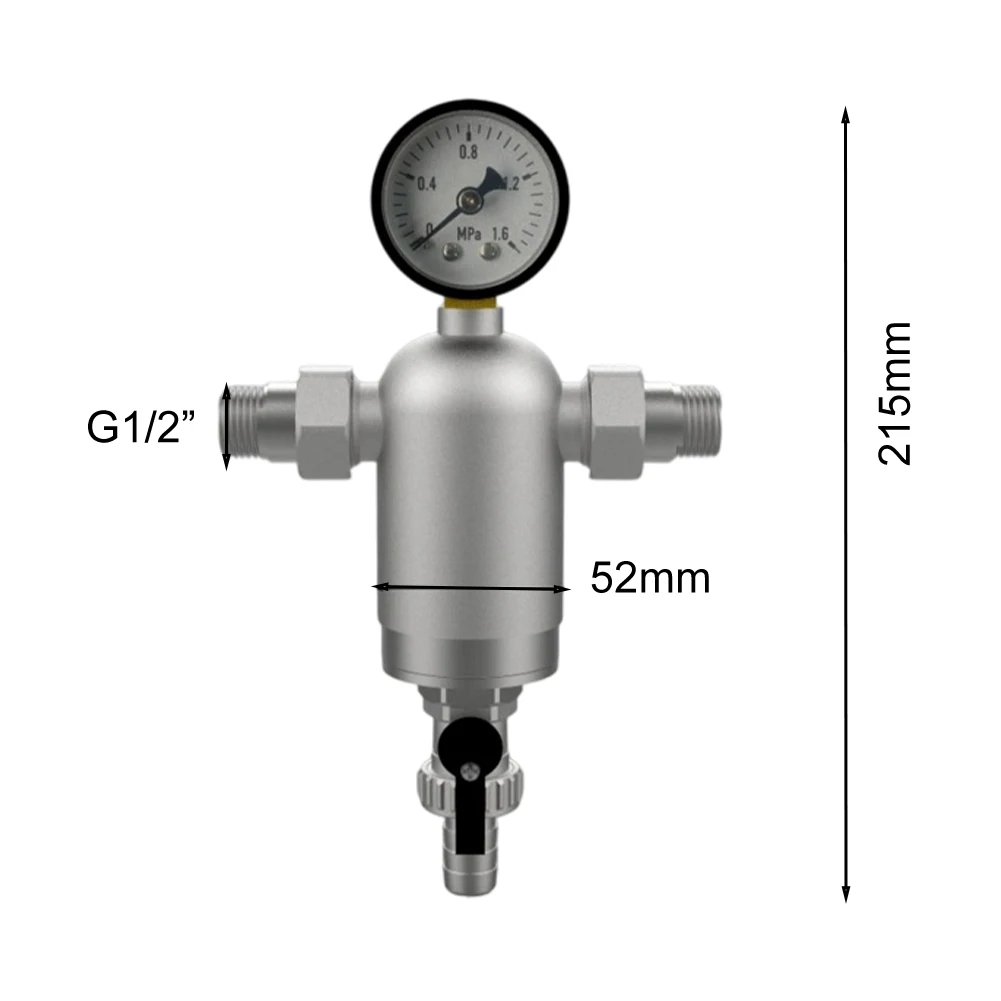 Magnetic Water Filter Brass DN15 DN20 DN25 Threaded Sludge Separator For Wall Hung For Boiler Underfloor Heating System HVAC Too