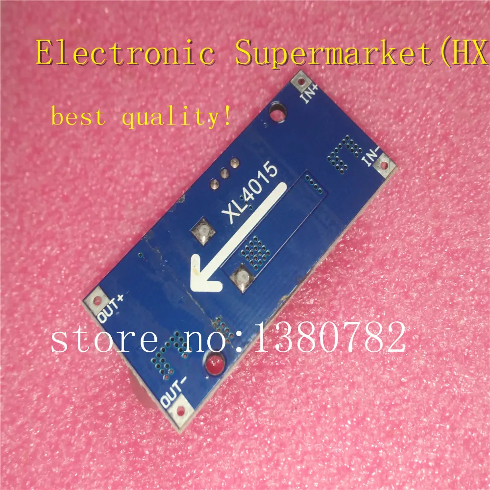 10pcs/lots XL4015 5A High power 75W DC-DC adjustable step-down module+LED Voltmeter Power supply module