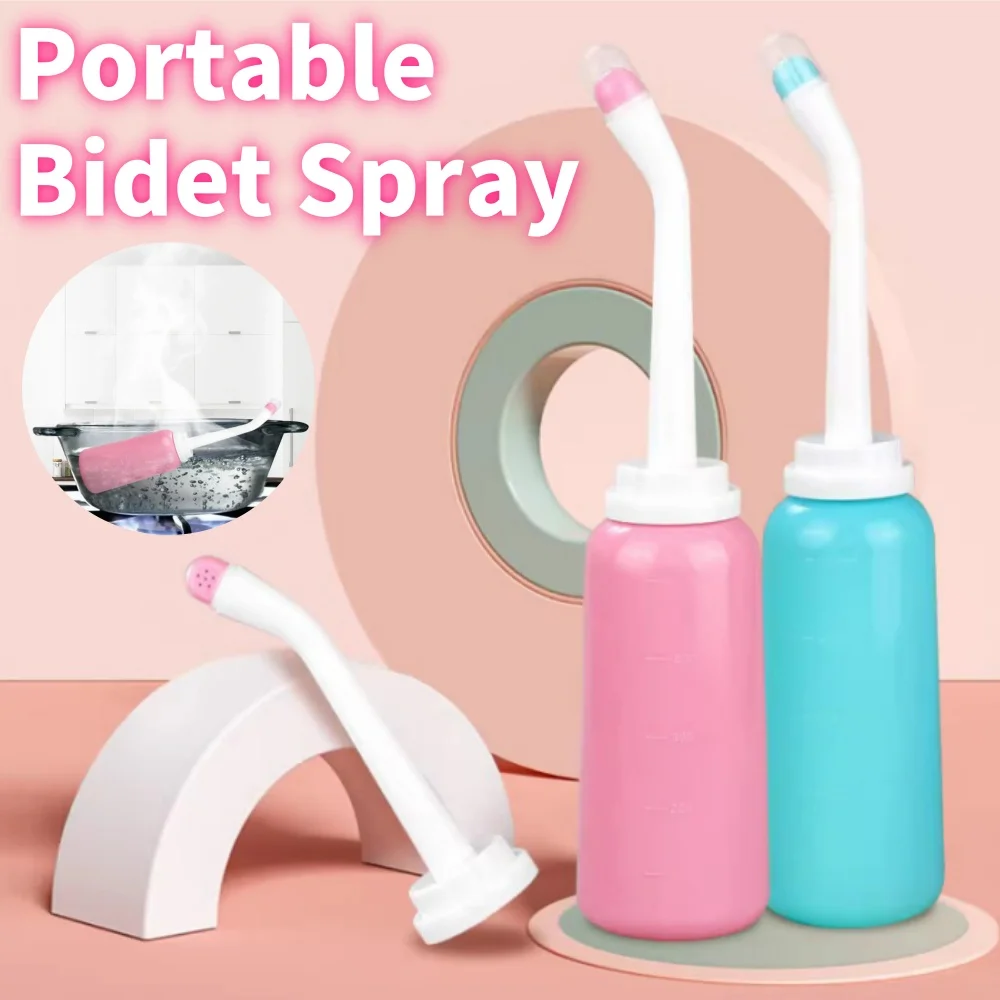 350/500ml Portable Bidet Spray Handheld Travel Bidet for Pregnant Women Baby Cleansing Water Washer Bottle Baby Shower Bottle