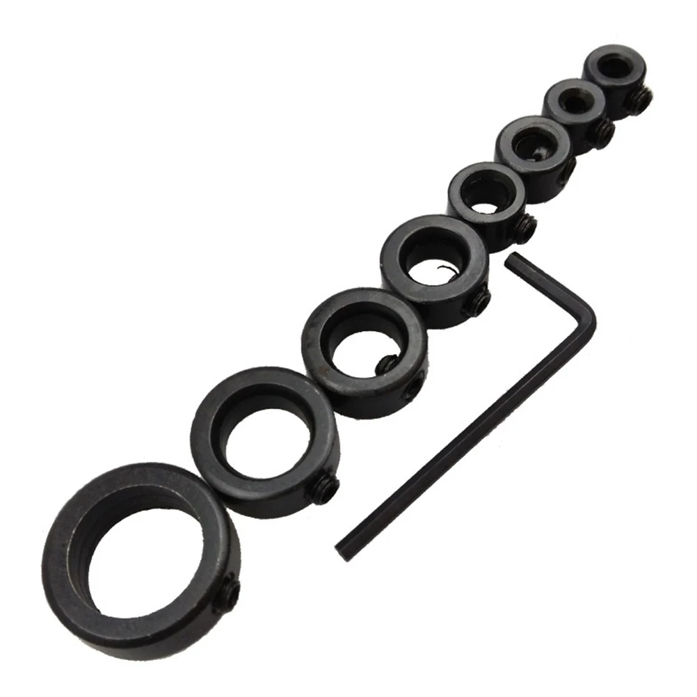 

8Pcs Bit Ring 3-16mm Drill Stop Assortment for Drill Bits Consistent Drilling