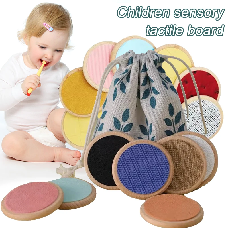 Kinder Montessori Sinnes Spielzeug Taktile Bord Passende Spiel Taktile Klassifizierung Farbe Erkenntnis Speicher Training Kinder Spielzeug