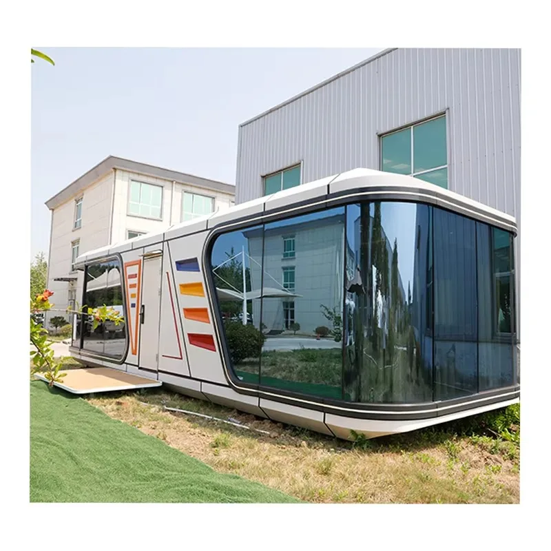 Villa mobile prefabbricata impermeabile per uso domestico moderno, supporti residenziali prefabbricati