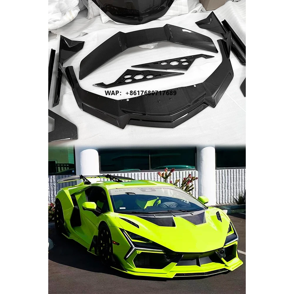 DUKE Style Carbon Fiber Body Kit Auto Parts Dry Carbon Fiber Body Kit Automotive Accessories for Revuelto
