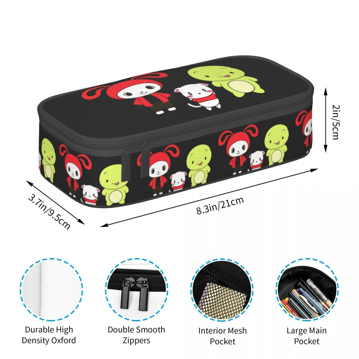 مقلمة Jj Mikey Maizen لهدايا الأطفال، صندوق أقلام رصاص، حقيبة أقلام رصاص، لوازم القرطاسية، حقيبة حامل القلم