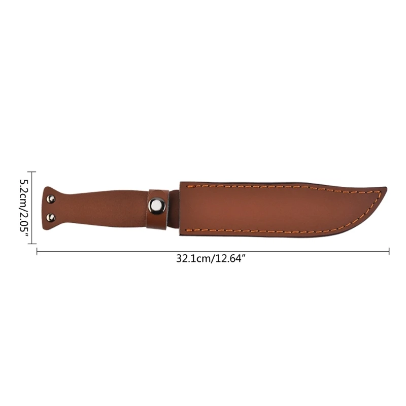 Leathers Straight Knife Pouches Handmade Knife Holsters Belt Loop Case Holder Bag Pocket Knife Sheath for Cutting Tool