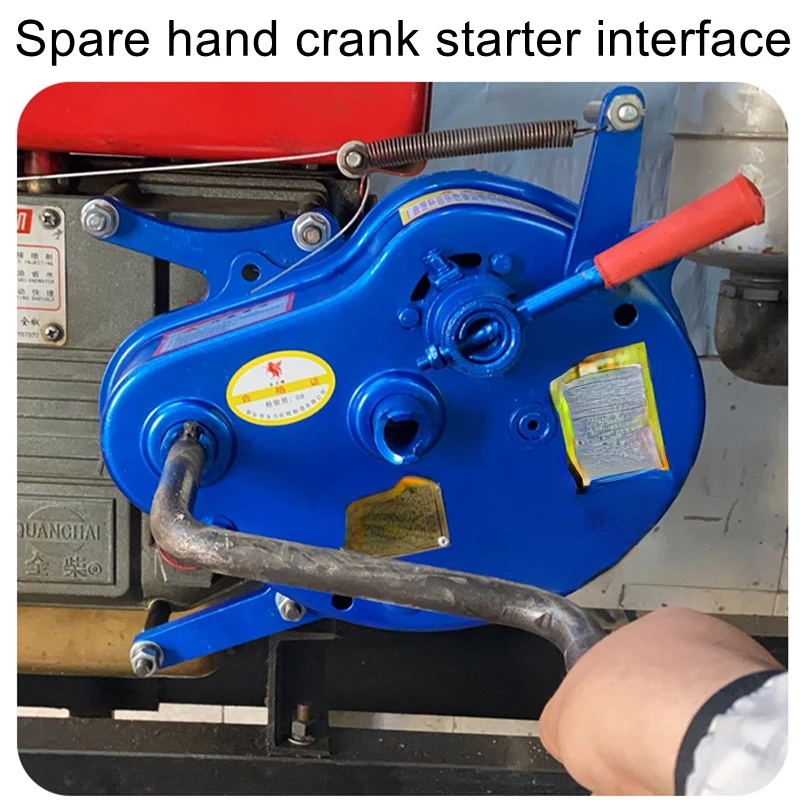 Free crank starter diesel engine quick start tractor starter single cylinder water-cooled automatic free start