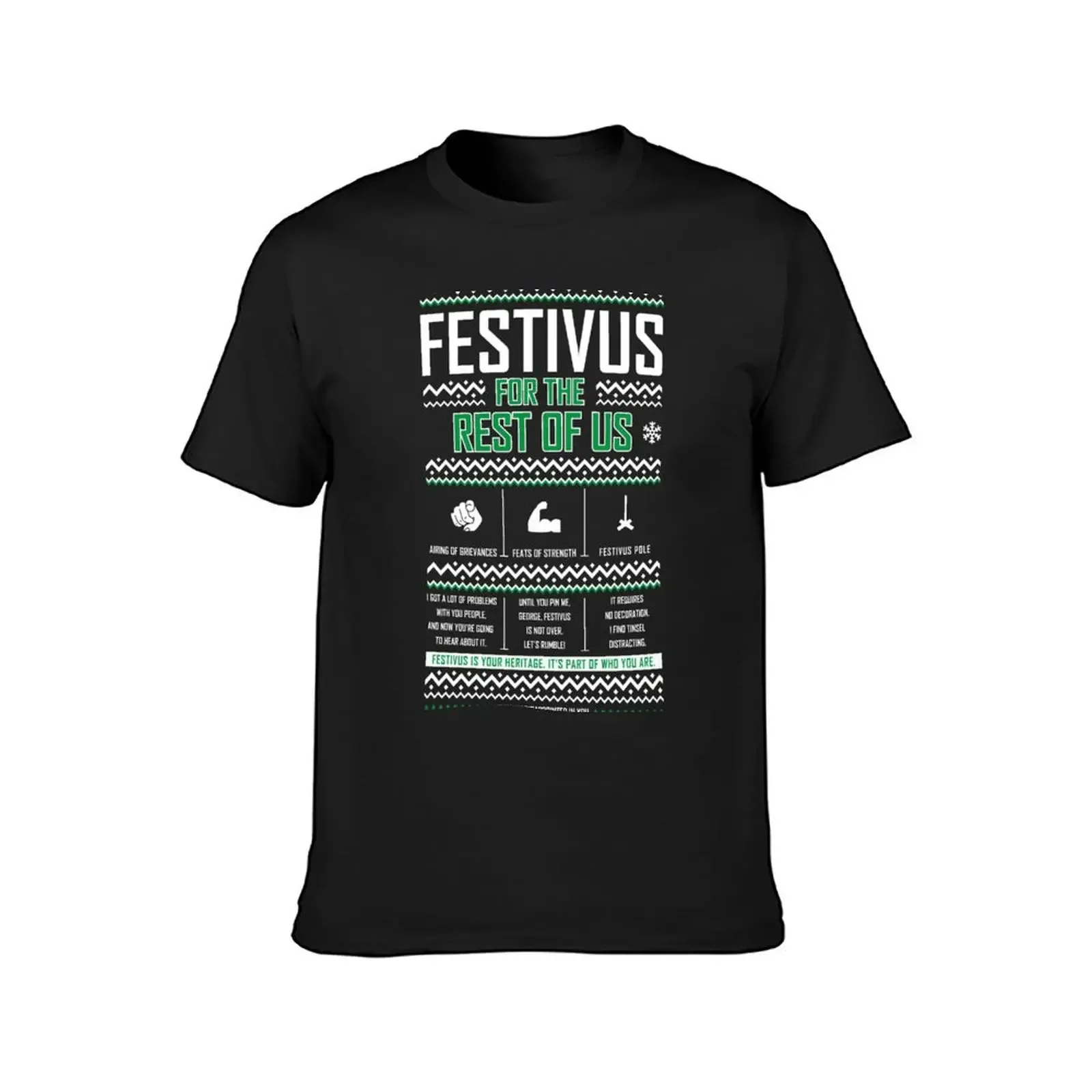 Festivus T-Shirt hippie clothes summer tops plain anime clothes mens champion t shirts