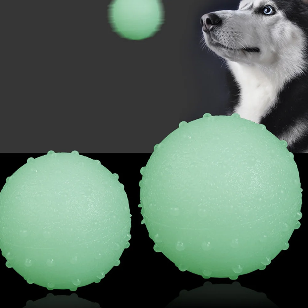 Pet Toy Ball Molar Dog Biting Balls Light Up for Fetch Glowing Puppy Small Toys