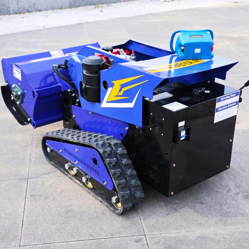 تخصيص صغير الزاحف التحكم عن بعد جزازة مزرعة العشب شفرة التلقائي قص العشب روبوت بسيط جزازة العشب التجارية السعر #6