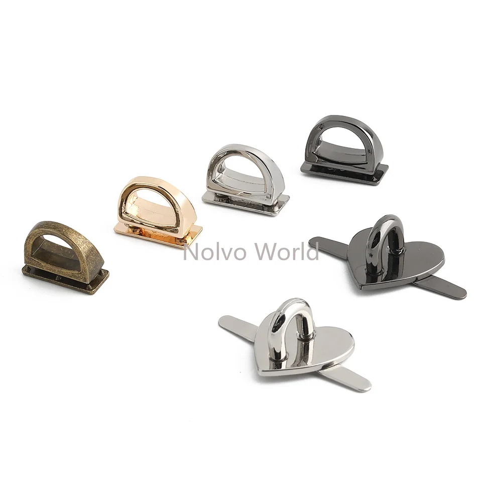 10/50/100PCS 13mm 14mm 20mm Metal Ring Buckle Side Clip Arch Bridge Connector For Bag Straps Handle Shoulder Webbing Accessories
