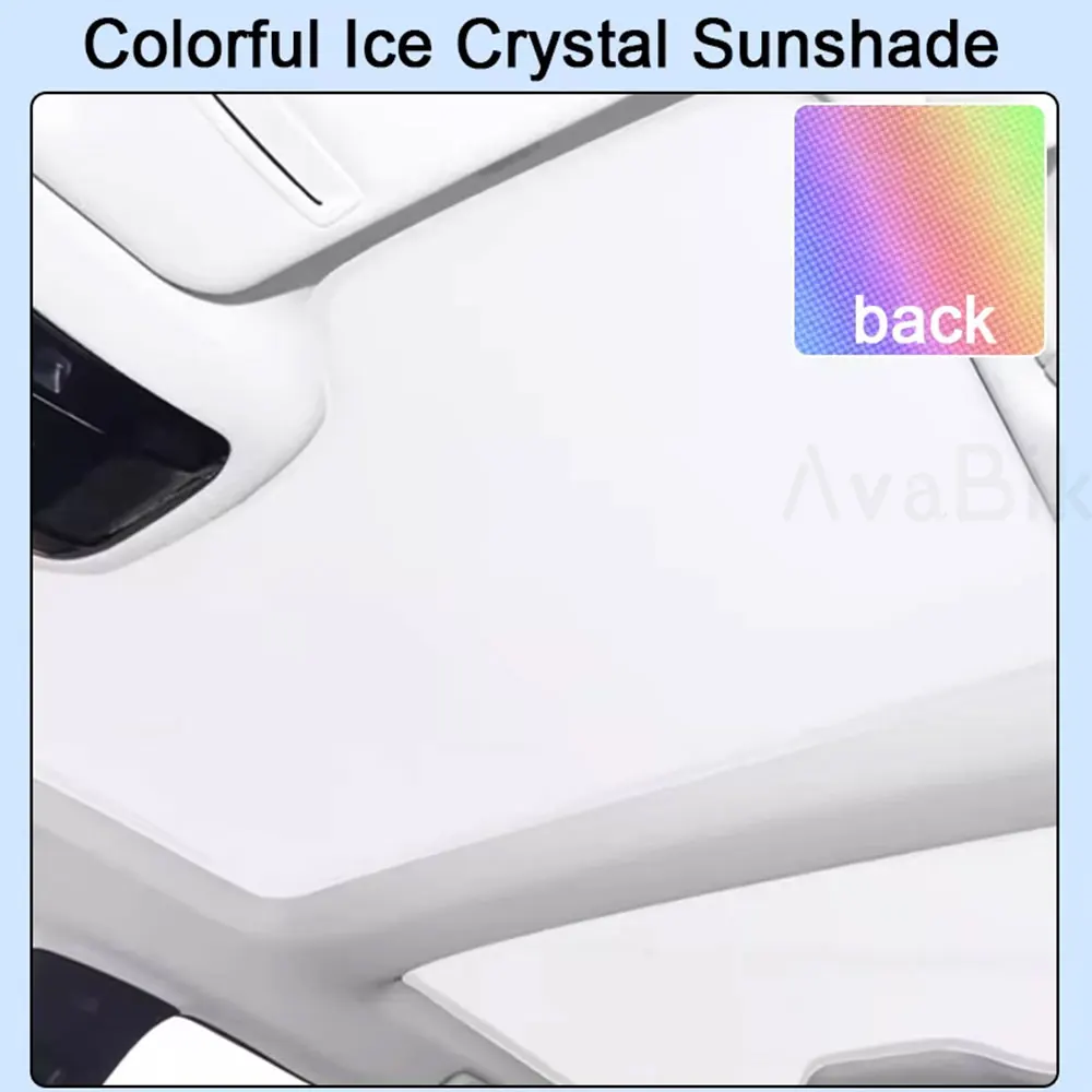 

For LEXUS RZ 450e EB10 2022 2023 2024 Colorful Ice Crystal Car Roof Sunshade Skylight Blind Shading Windshield Sunroof Cover