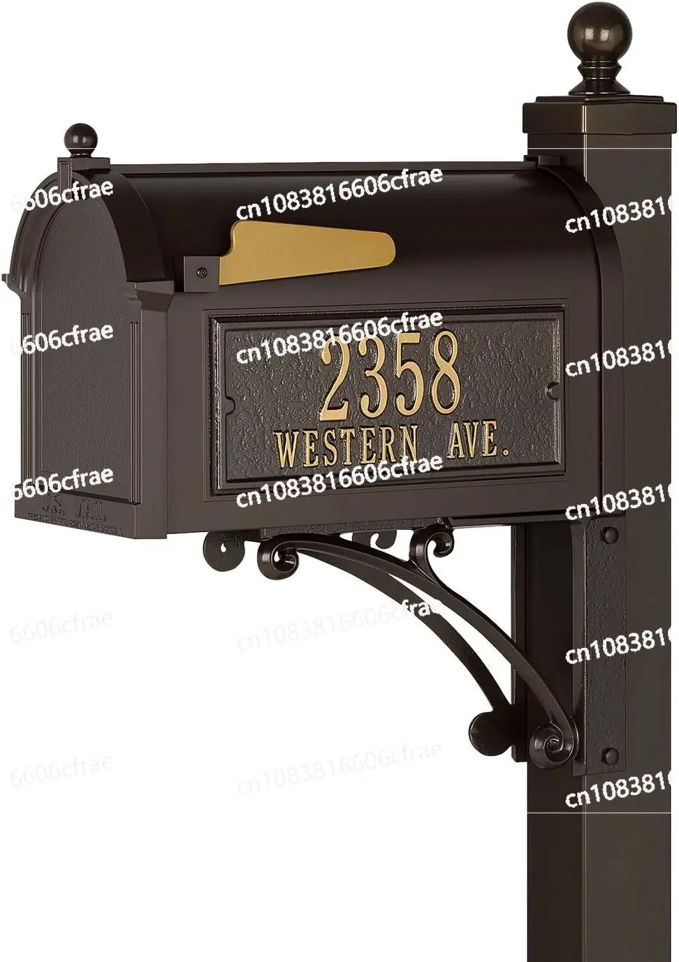 

Products French Bronze Deluxe Mailbox Package Made of Die Cast High-density Aluminum Alloy Aluminum Protective Cover