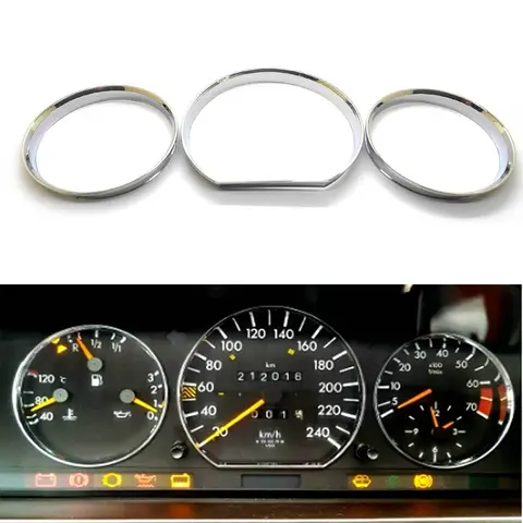 3Pcs Dashboard Cover Trim For Mercedes Benz W124 1984-1995 W126 1979-1991 Accessories Parts