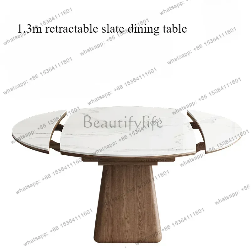 Extendable Dining Table Round Industrial Slate Bedroom Dining Tables Kids Cuisin Tavolo Pranzo Allungabile Outdoor Furniture