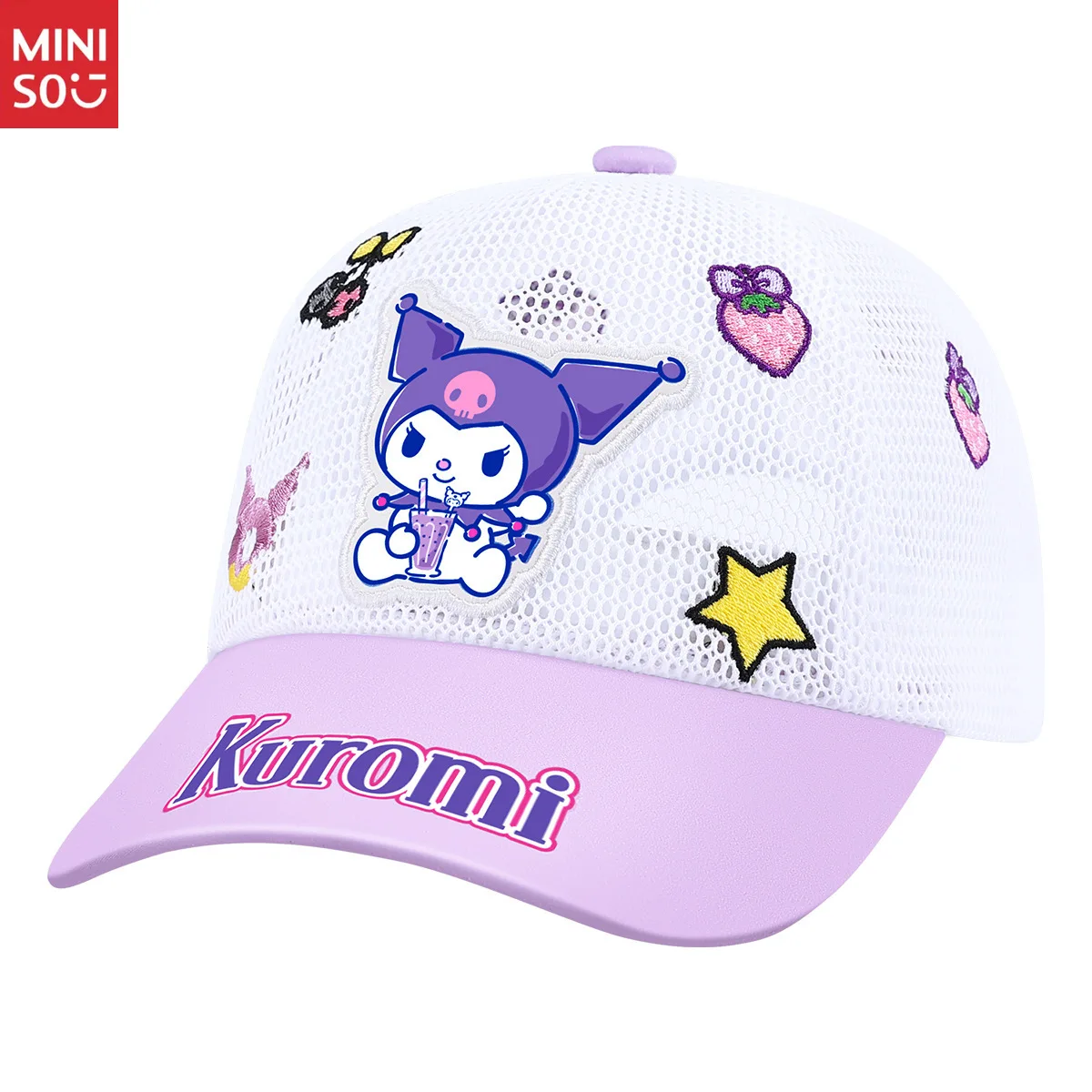 미니소 키즈 야구 모자 여자 아이들용 햇빛 차단 모자 여성용 자외선 차단 모자