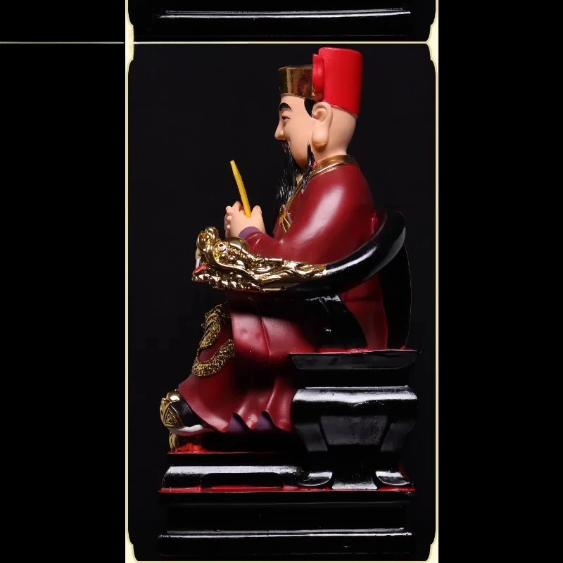 1PCS resin city god statue civil and military judge enshrined figure statue decoration feng shui  home decor