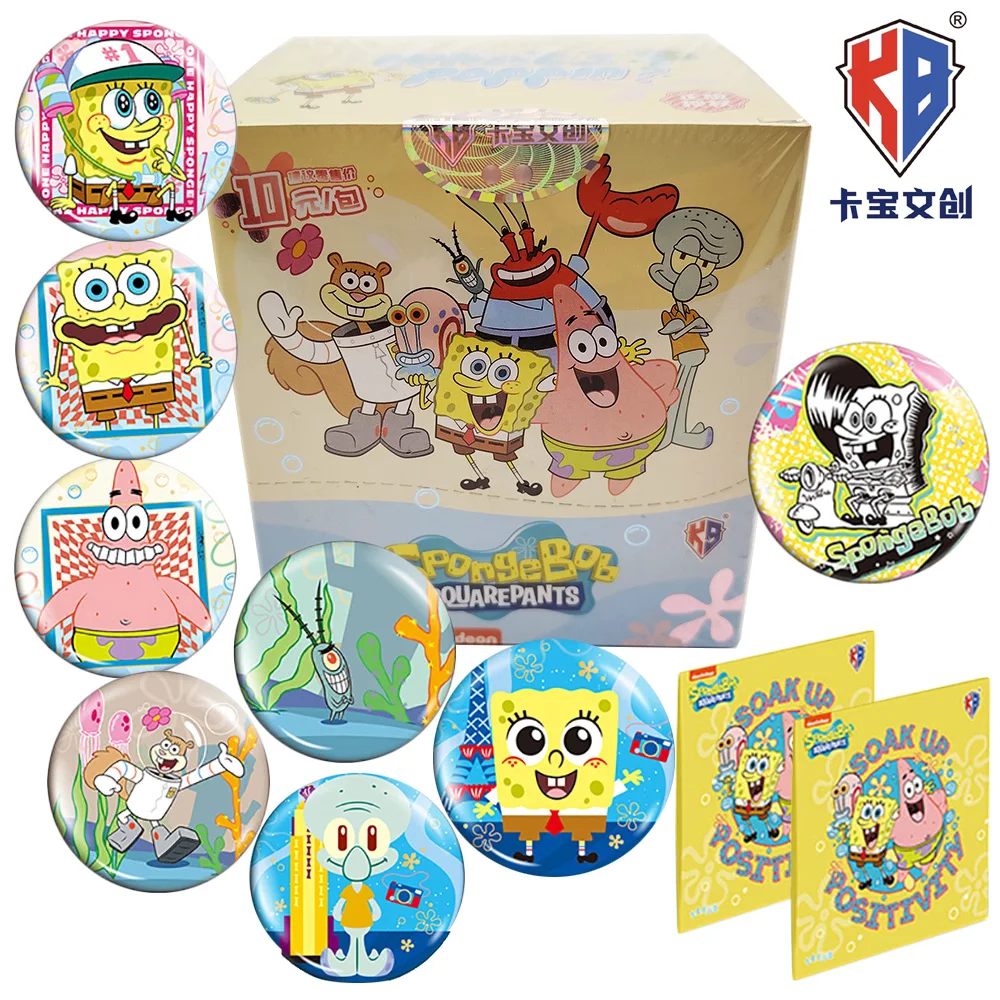 جديد KABAO الأصلي سبونجبوب سكوير شارات دائرية قسط أنيمي المقتنيات بروش الديكور لعب الاطفال هدايا العيد #1