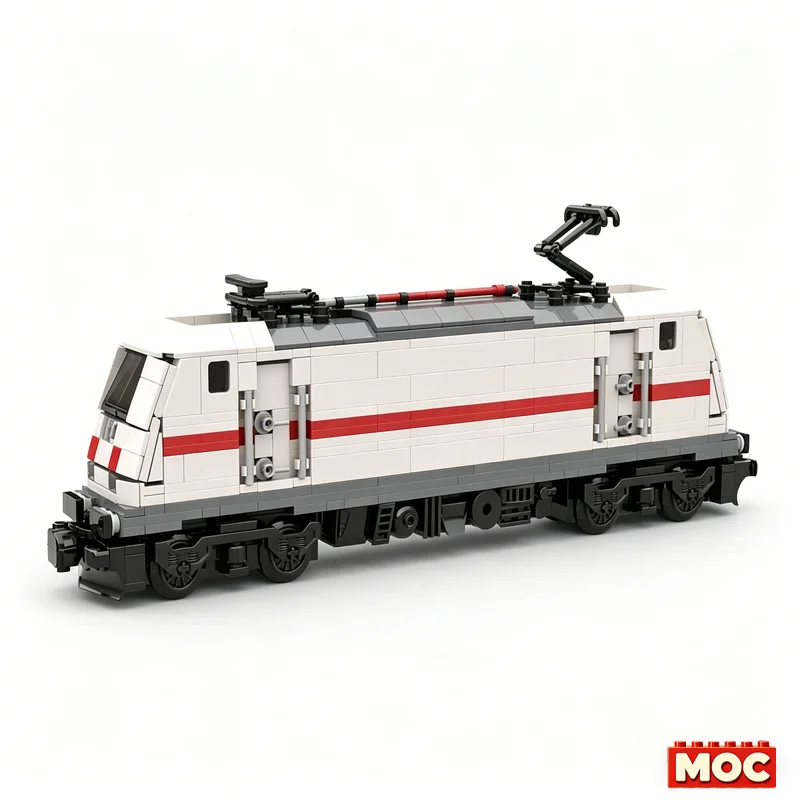 825Pcs DB BR-146 Intercity Locomotive Custom Building Blocks Train Engine Model Educational Assembly Toy Collectors Xmas Gifts
