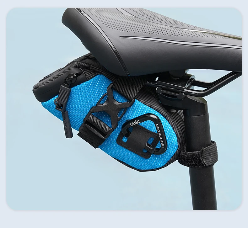 Neo Porter Fahrrad-Satteltasche Wasserdicht Stoßfest MTB Fahrrad-Sattelstützen-Tasche Aufhängbare Rücklichter Fahrrad-Heckwerkzeugtasche – Detail 21