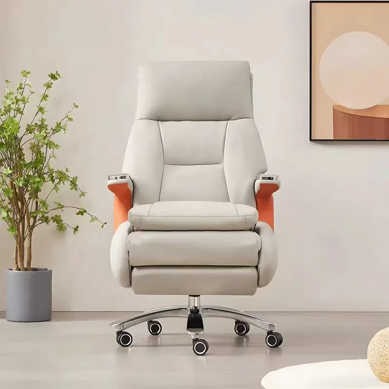 

Adjustable Gray Office Chair Upgrade Nordic Modern Designer Oversized Office Chairs Comfortable Silla De Escritorio Furniture
