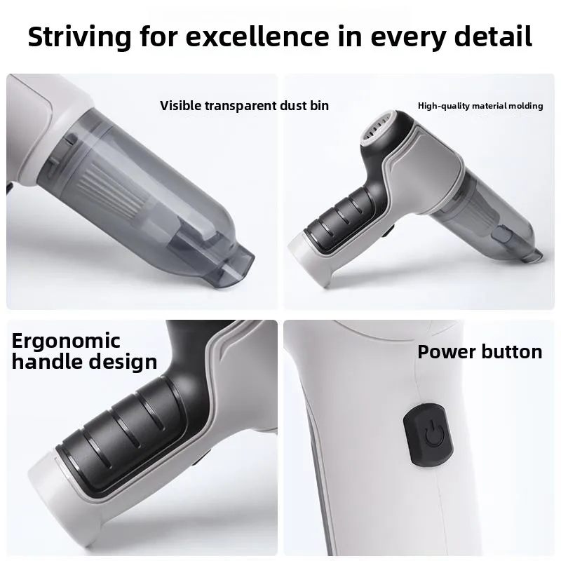 120W Car Vacuum Cleaner Handheld Wireless Strong Suction Power Multifunctional Auto Dust Blower