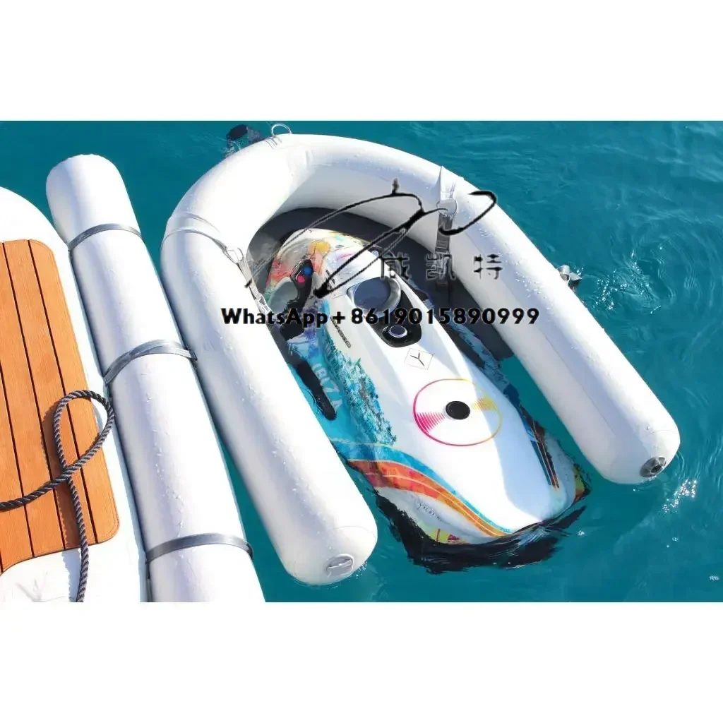 1.4x1m Motor Boat PVC Tube Jetski Station Inflatable Jet Ski C Dock With Water Bag water recreation