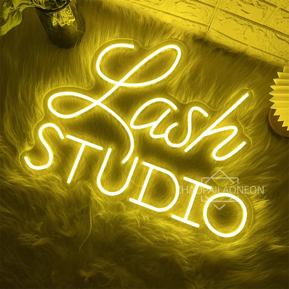 Lash Studio LED Neon Sign Beauty Salon Decor Lash Room Neon Lights USB Beauty Room Bedroom Decoration Business Signboard
