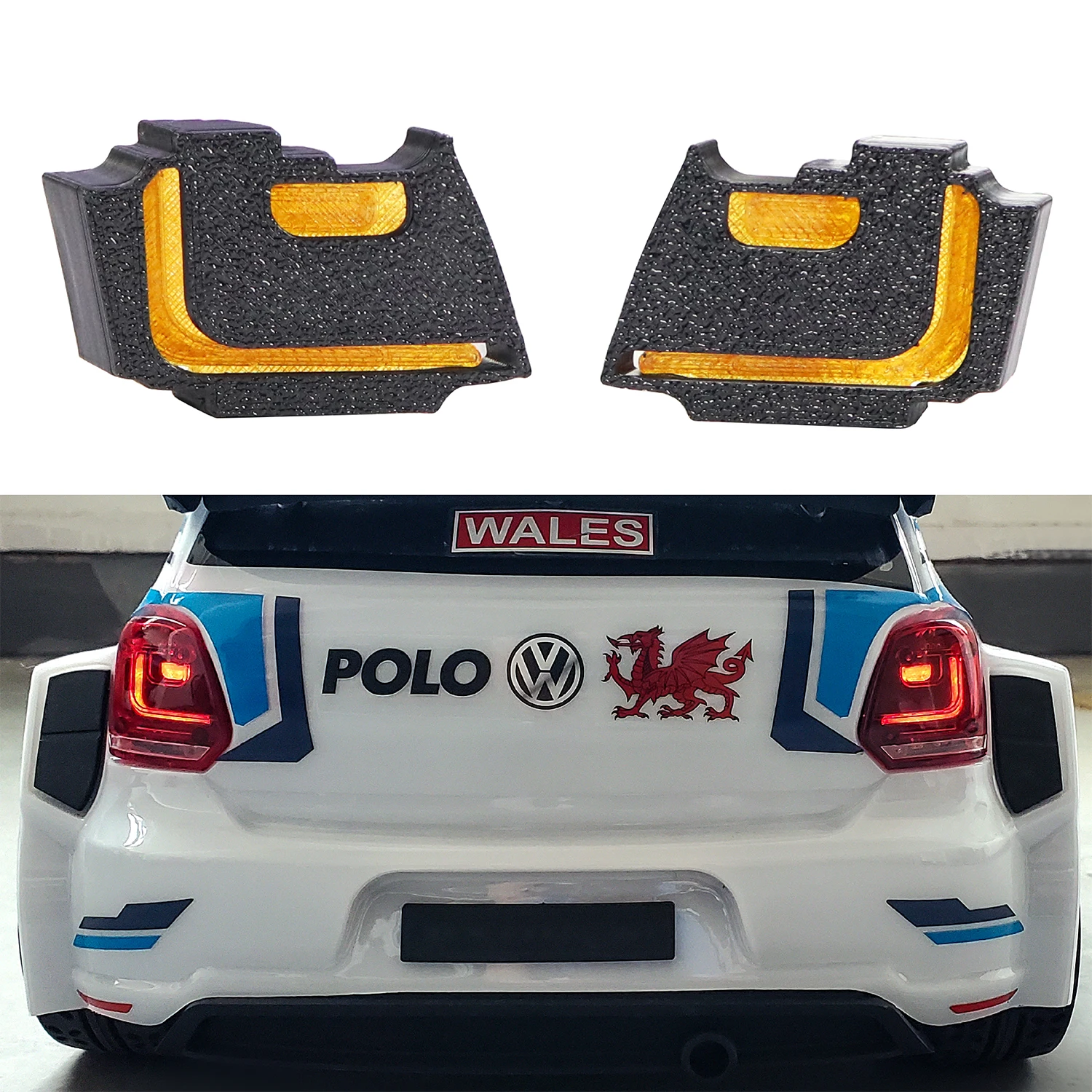 Lampshade Tail Light Cover Modified Parts Fit for MJX 1/7 Hyper Go 7304 Drift Rally Racing Vehicle Upgrades Parts Accessoris