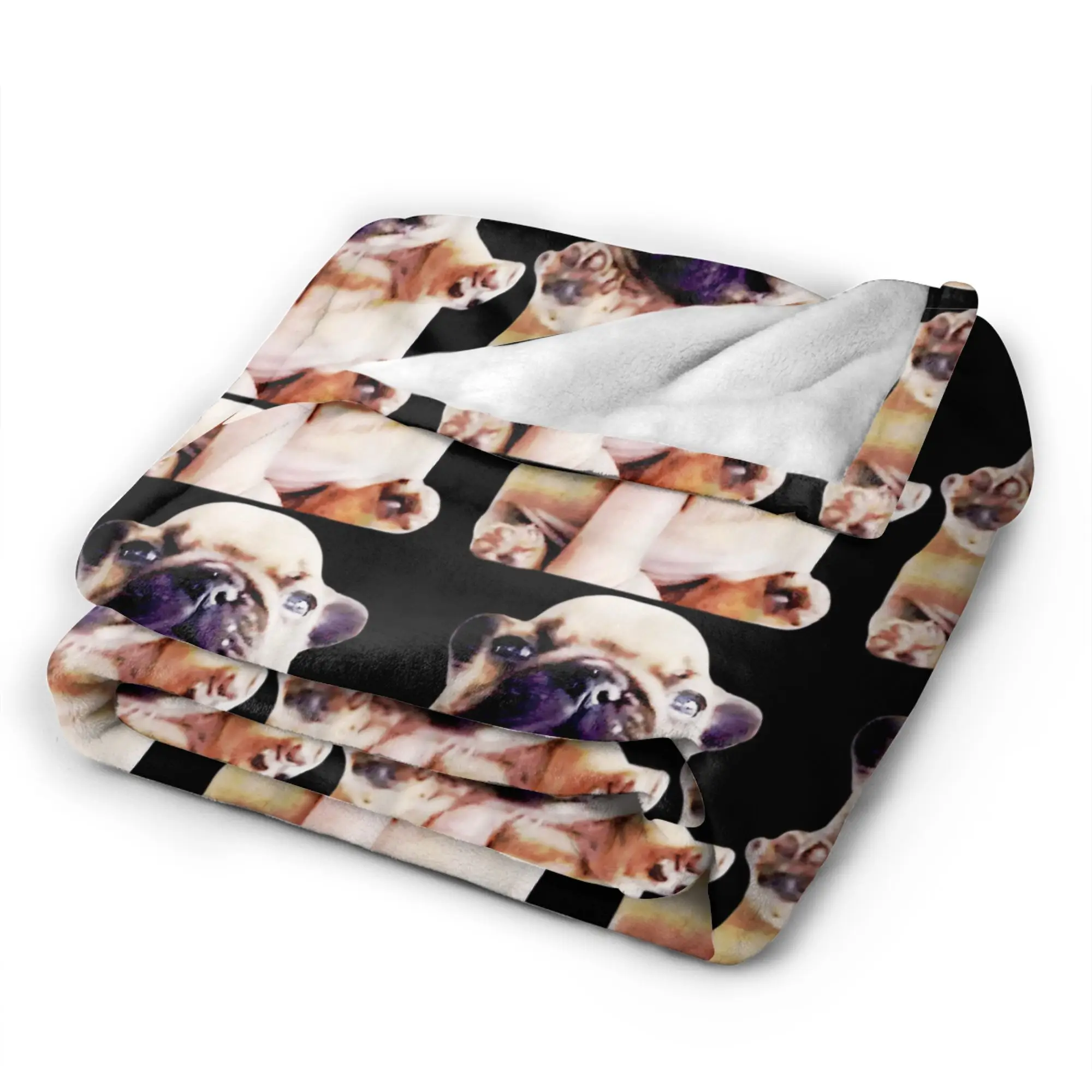 Pibble Meme مضحك الكلب الدماغ غسل بلدي البطن ميمي بطانية الفانيلا رمي بطانية للأريكة السرير المفرش الدافئة هدية عيد ميلاد