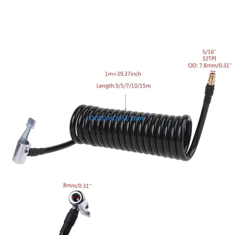 103A 16/16/23/49 Pieds Recul Recul Air Rob Spring Ends Pneumatic Compressor Tools
