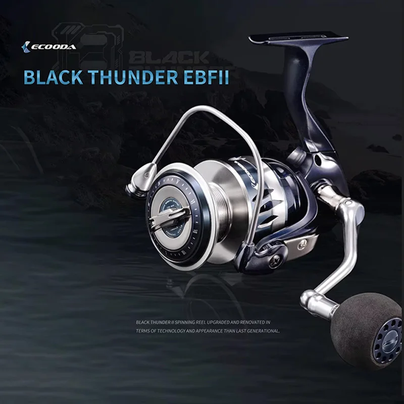 Ecooda Ebf Ii Spinning Fishing Reel Aluminium Spool Waterproof Saltwater Sea Wheel Jigging Reel Fishing Reels