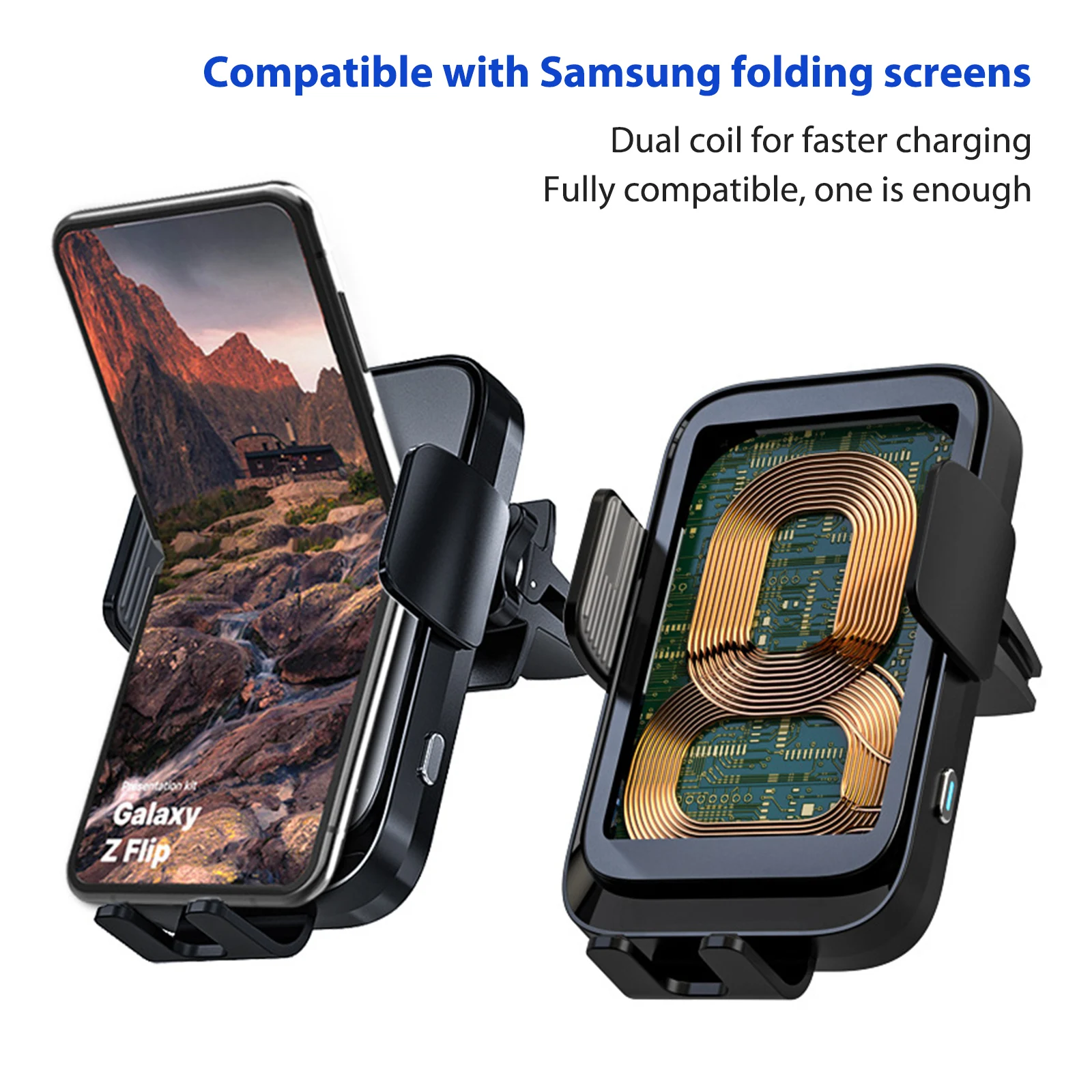 

Air Vent Car Phone Charging Holder 15W Car Charging Station Automobile Accessories for Samsung Folding Screen Mobile Phones