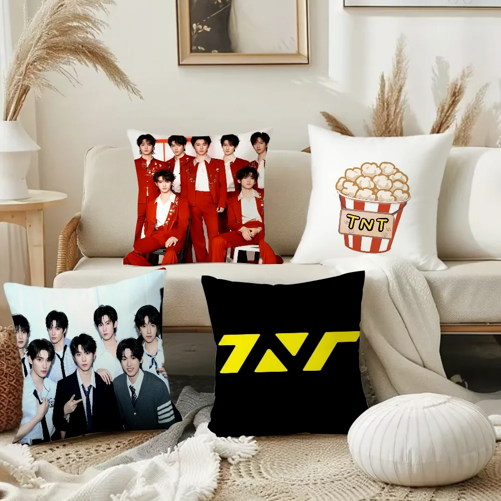

Chinese trendy boy band T-TNT Pillow Case PillowCover Square PillowCase Sofa with for pattern comfortable cushionsuitable