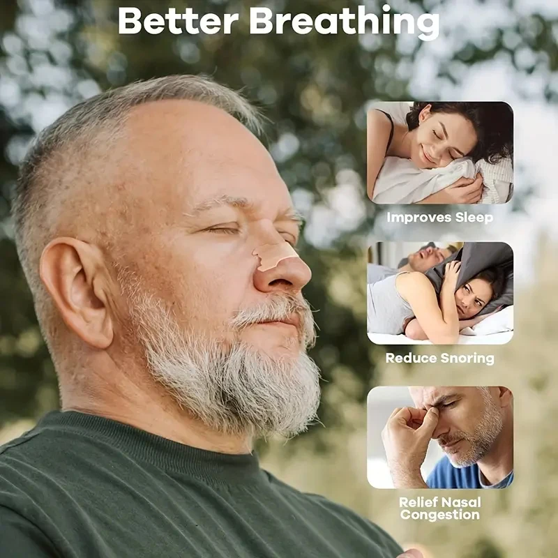 Breath Nasal Strips Right Aid Stop Snoring Nose Patch Good Sleeping Clear Pad Product Easier Better Easier Breathe Sleep Aid