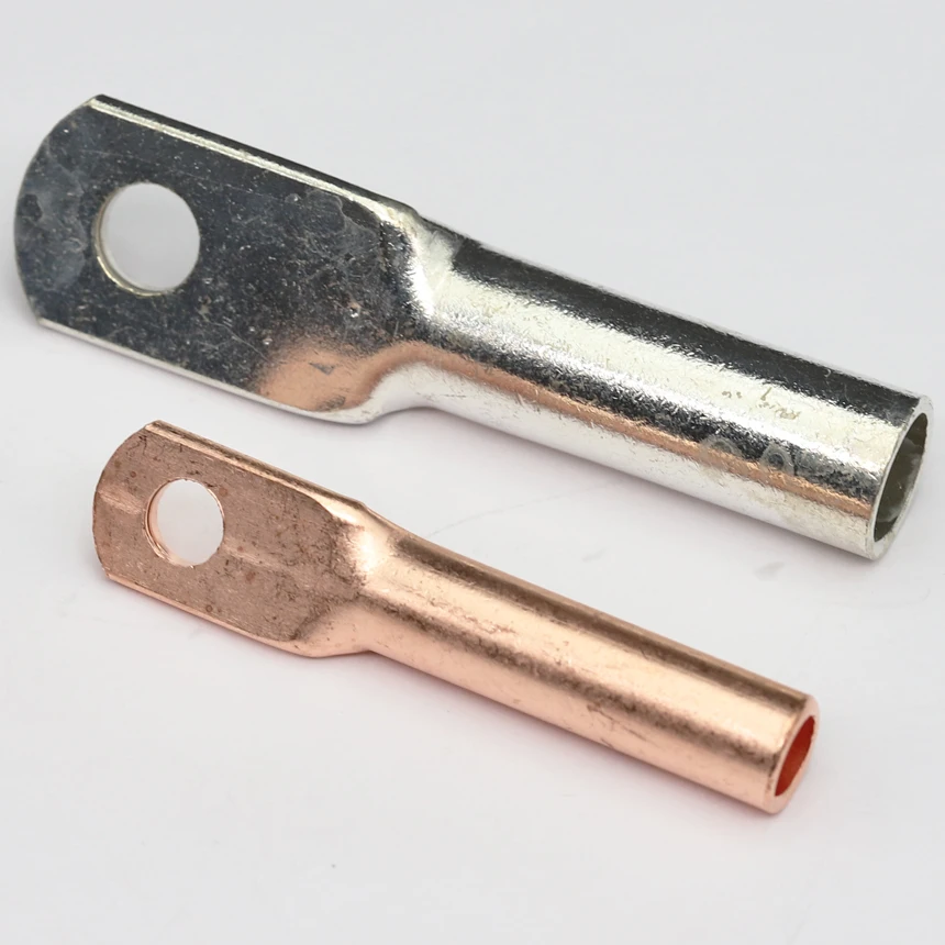 DTG Copper Oil-Plugging Electrical Power Cable Wire Screw Hole Tube Tubular Lug Connection Connector Cord End Crimping Terminal