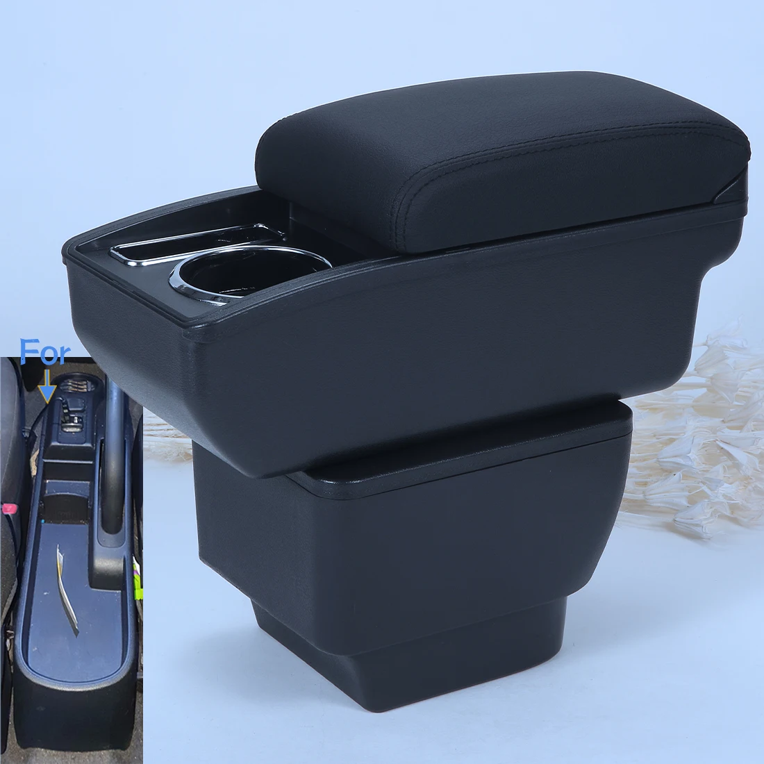 For MAZDA 2 Armrest Box For MAZDA 2 Demio Car Armrest Auto Storage Box Dedicated Retrofit Parts Interior Details Car Accessories