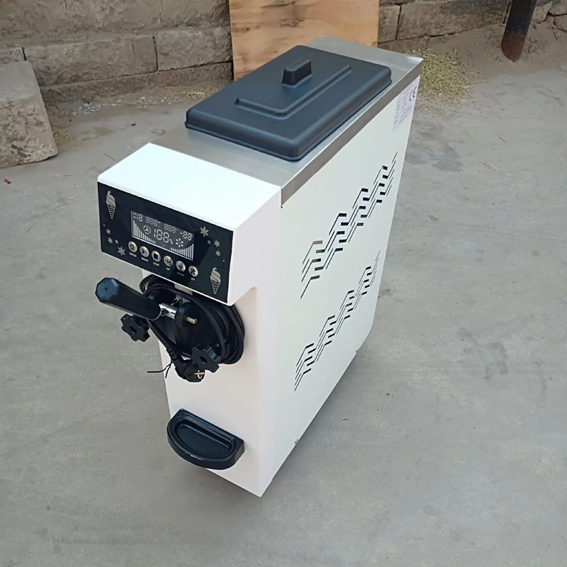 Machine à Crème Glacée à Saveur Unique pour Sundae, Distributeur existent à Affichage Numérique pour Dessert, Magasin, Bureau