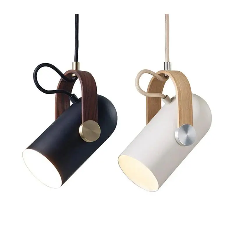 

Rotatable Pendant Lights Modern Spotlights Metal Hanging Lamps Home Decor Bedroom Living Dining Room Indoor Lighting Wood Paint