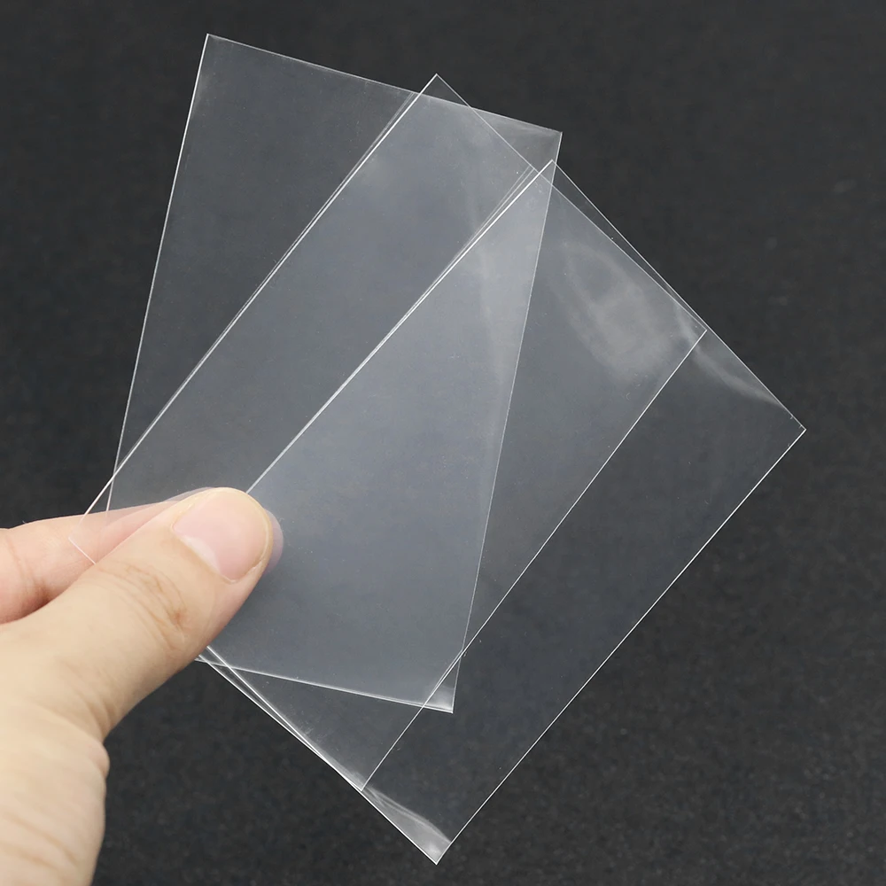 50pcs Korea Style Clear Acid-Free CPP Hard Photocard Holographic Protector Film Album for Photo Popcorn Card Collection